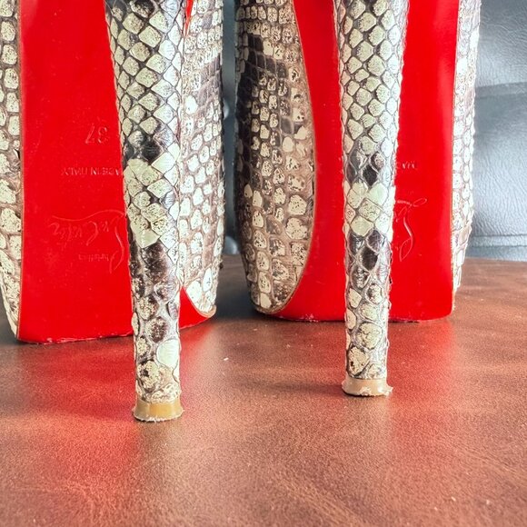 Python sandals Christian Louboutin - Picture 13 of 13